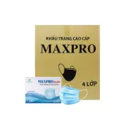 Khẩu Trang Y Tế 4 Lớp Maxpro Xanh